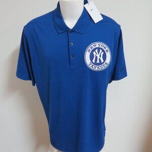 NEW 2XL YANKEES Blue Nike Dri-Fit Men’s db #91U Polo Shirt